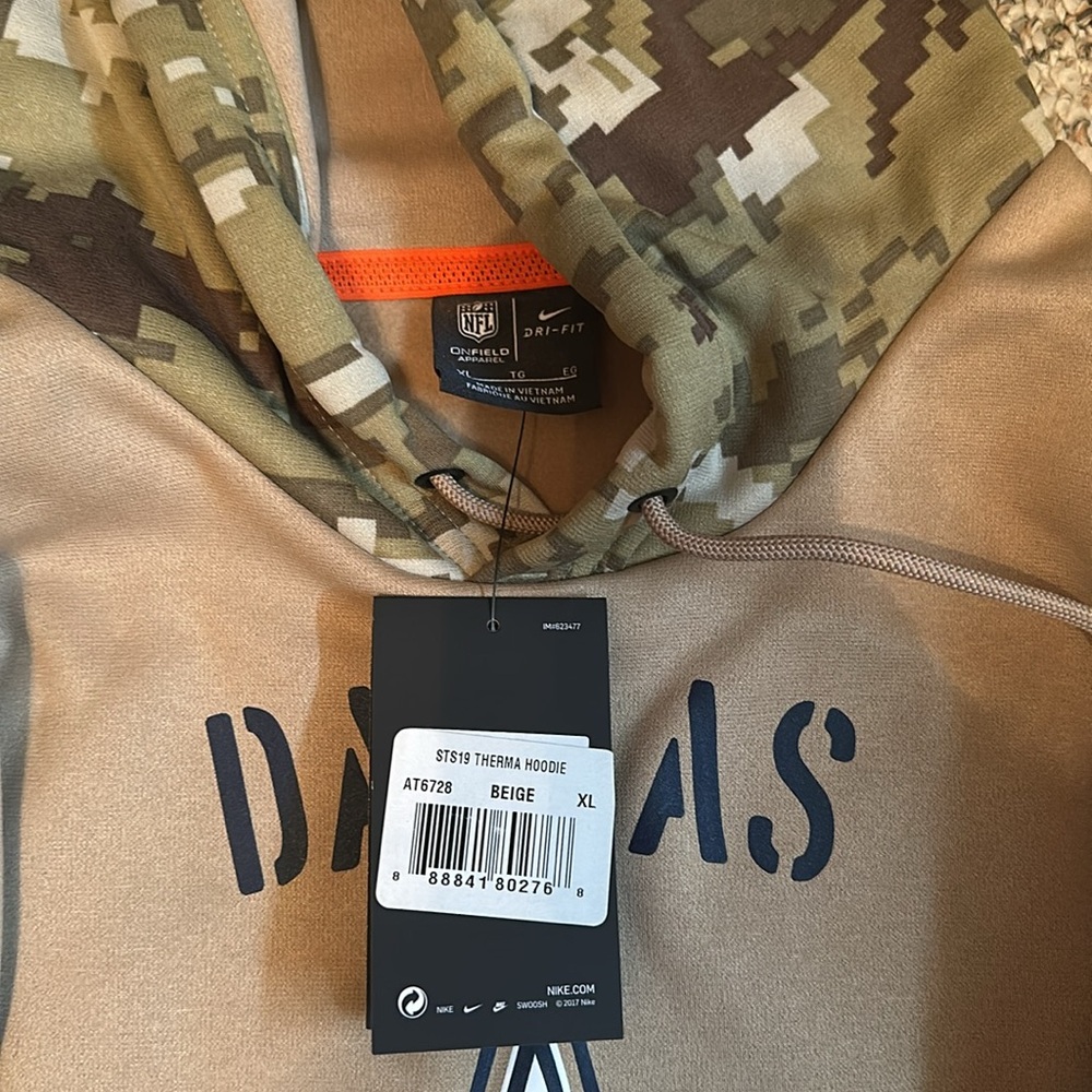 Nike authentic salute to service Dallas cowboys men’s hoodie - Picture 2 of 3